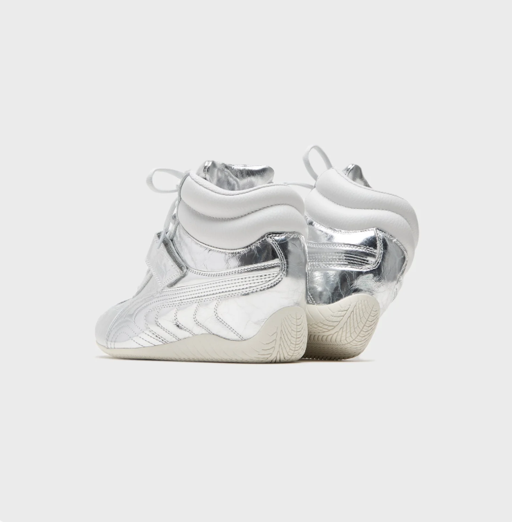 Puma Hi-Top Sneaker – Mirror Silver/White
