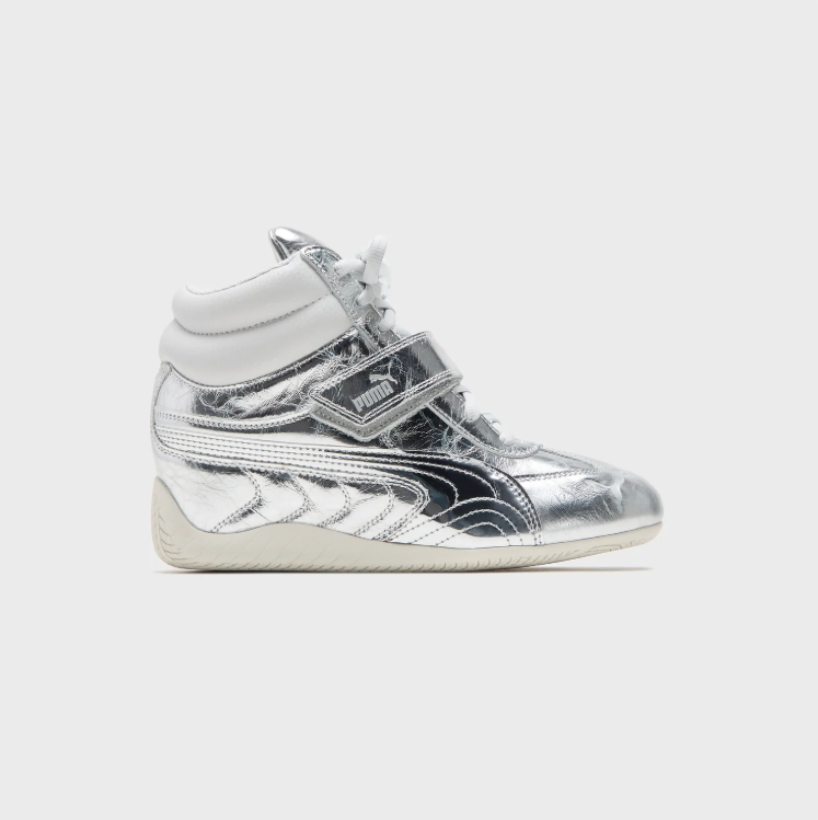 Puma Hi-Top Sneaker – Mirror Silver/White