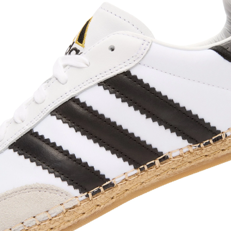Adidas Samba Espadrille – White/Black/Gum