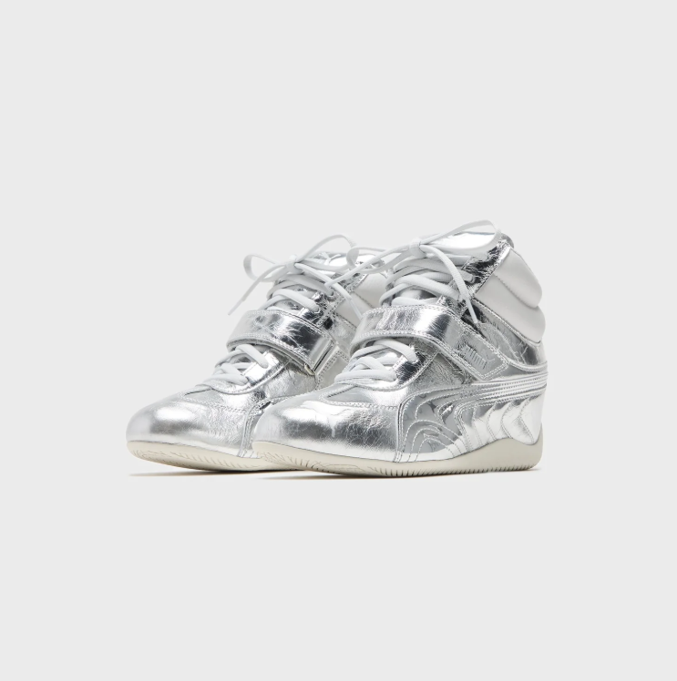 Puma Hi-Top Sneaker – Mirror Silver/White