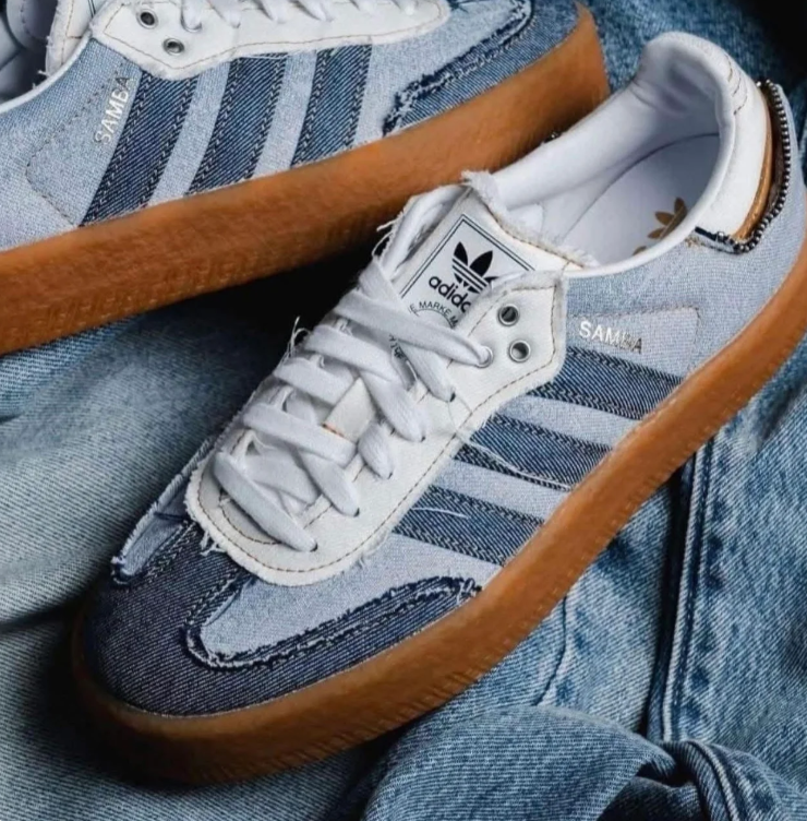 Adidas Sambae – Denim/Cream/Gum
