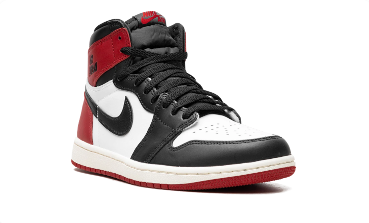 Air Jordan Red, Black & White High-Top Sneakers