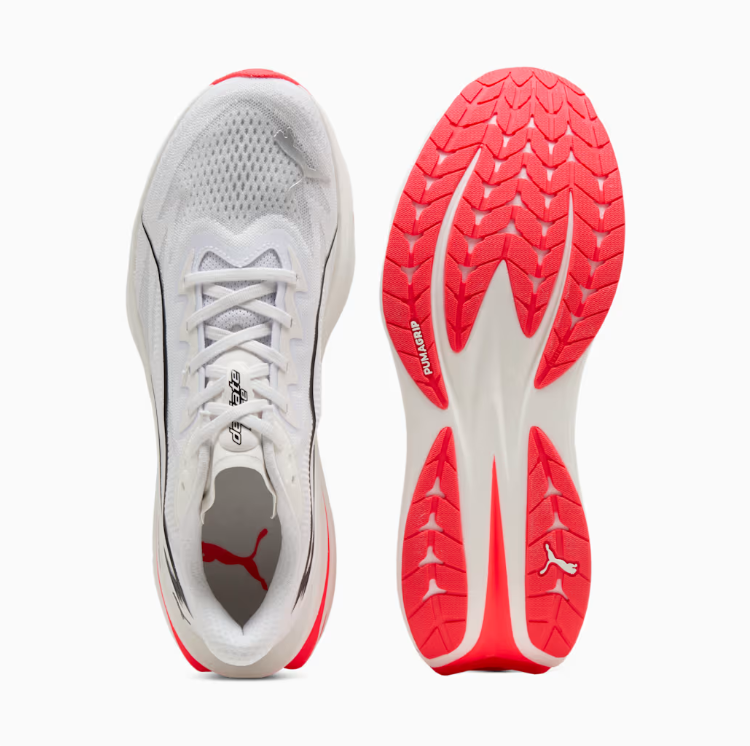 Puma Deviate Nitro – White/Black/Red